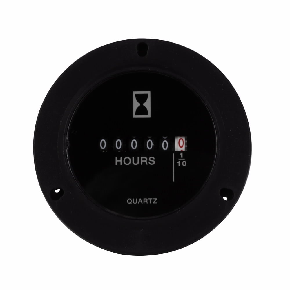 Eaton Time Meter, Hour, Round, 115 Vac, 2.80 in
