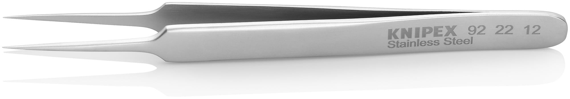 Stainless Steel Gripping Tweezers-Needle Point Tips, 4 in., 0.20 mm TT, 0.20 mm TW