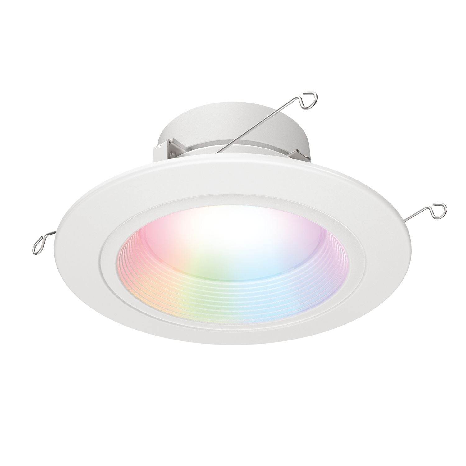 5"/6" Smart Wi-Fi Retrofit LED Downlight Module, 600 lumens, 90 CRI minimum, WiZ PRO enabled (Wi-Fi + Bluetooth), Full Color, Matte white baffle, Recyclable.