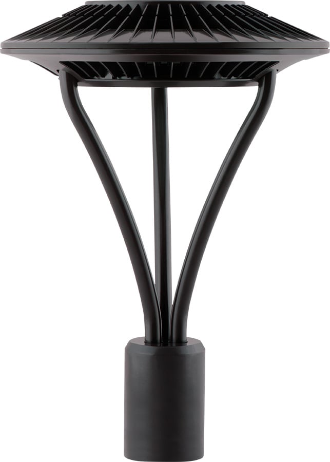 Area Light Post Top 26W, 5000k, LED Type V, Clear Lens, Bronze