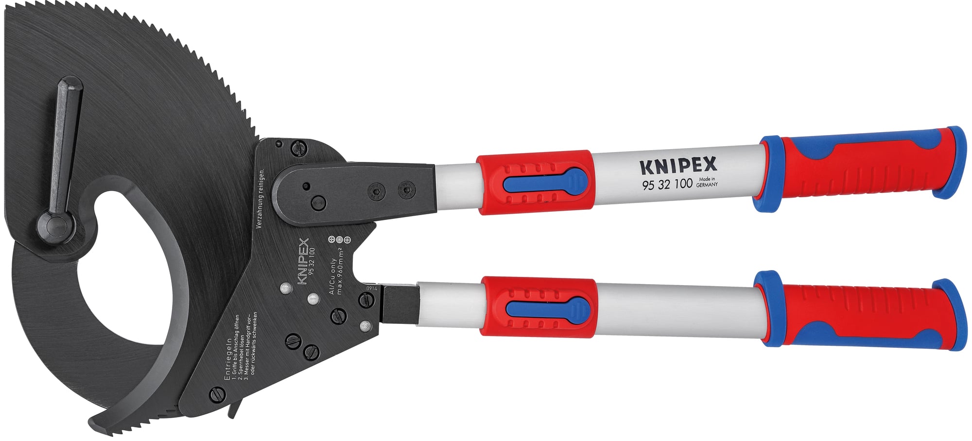 Ratcheting Cable Cutters-Telescopic Handles, 29 3/4 in., Multi-Component