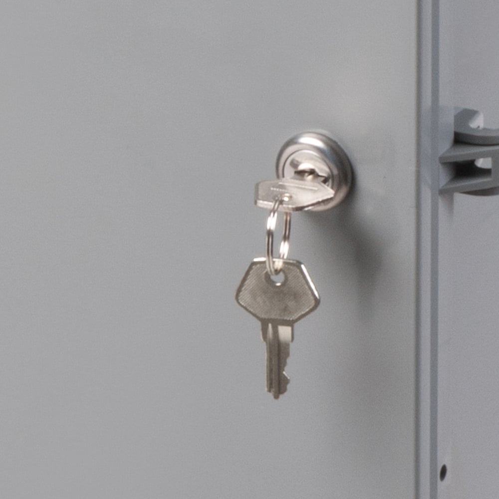 Lock and Key for Arlington's outdoor rated non-metallic enclosures.