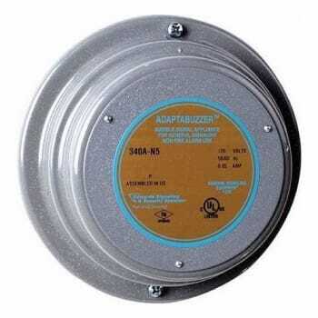 Heavy Duty Vibrating Buzzer, 120 VAC, 0.05 A, 80/70 dB Sound, Surface Mount, Gray