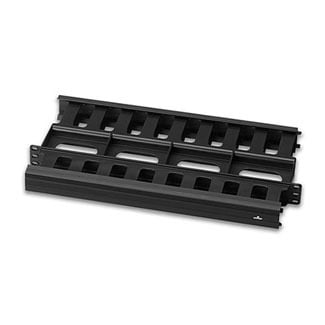 Horizontal Cable Management, 1RU, 1.5-inch by 3-inch Front and 1.5-inch by 4-inch Rear 1RU