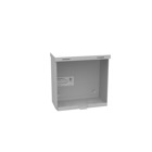 8x4x8 Hinge Cover Type 3R UL Listed Steel Knockouts ANSI 61 Gray Formed Hinges Padlocking Flip Latch Emboss Mounting Holes in Back