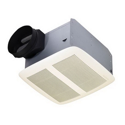 NuTone QTXE Series 110 CFM Ventilation Fan with White Grille, 0.7 Sones; ENERGY STAR Certified