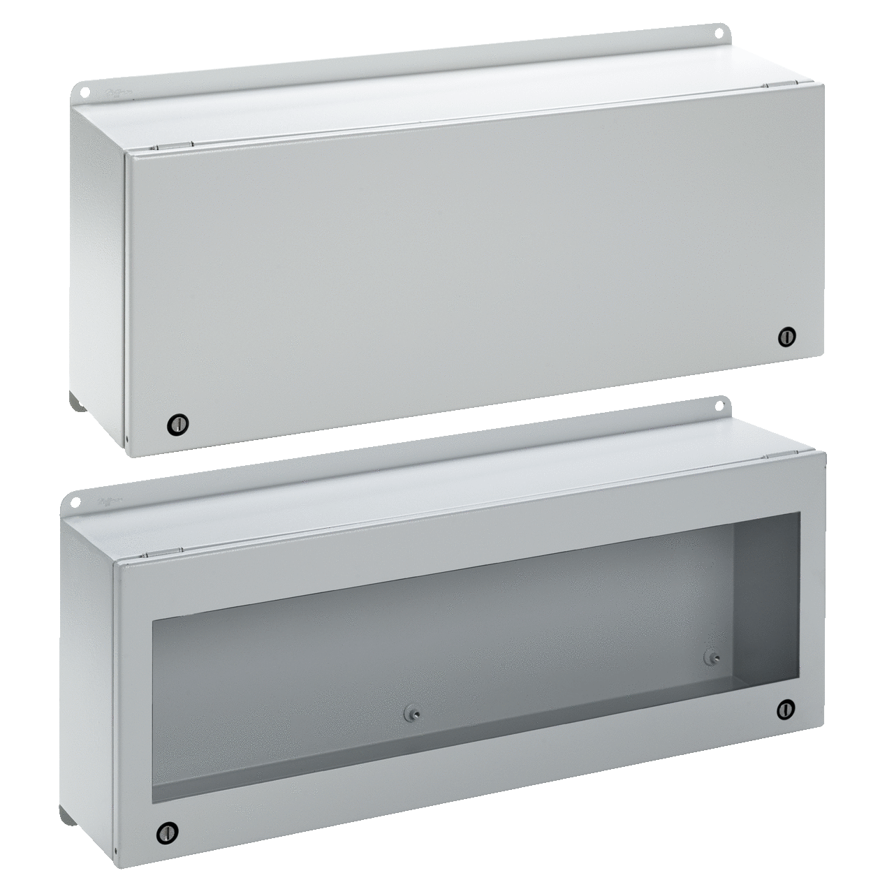 InLine Landscape Enclosure Window Type 4 12, 230x930x155mm, Light Gray, Mild Steel