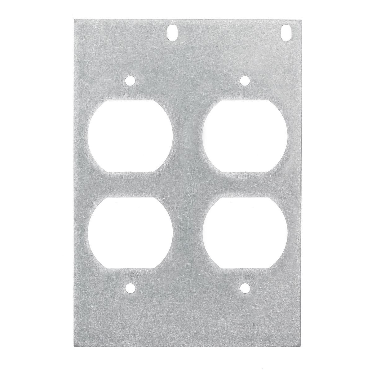 Concrete, Access, Wood Floorboxes, Recessed, 8/10-Gang Series, Mounting Plate, 2-Gang, (2) Duplex Openings