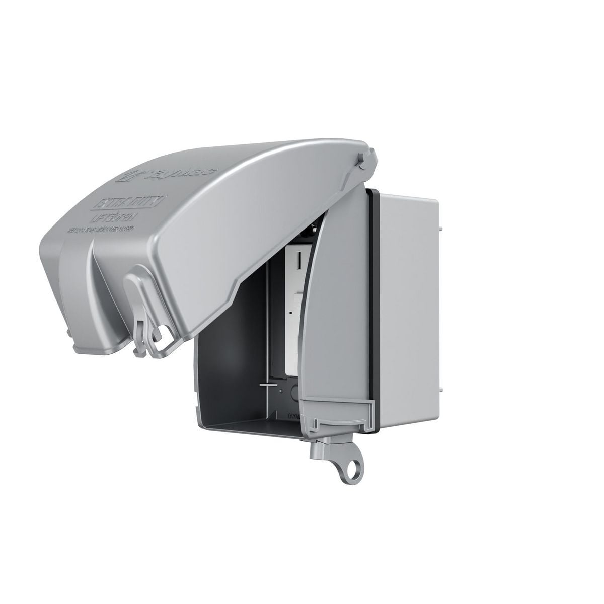 Complete Metal While-In-Use Cover Kits- Extra Duty Hubbell WRTR 15 AMP Self Test GFCI / Metal While-In-Use Cover / Box