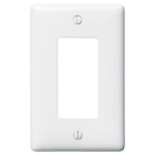Hubbell Wiring Device Kellems, Wallplates and Box Covers, Wallplate,Nylon, 1-Gang, 1) Decorator, White