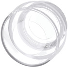 Protective silicone cap for mushroom pushbutton, 40mm, clear