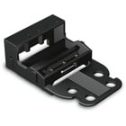 221 LEVER-NUTS® mounting carrier; 5-conductor; screw mounting; black