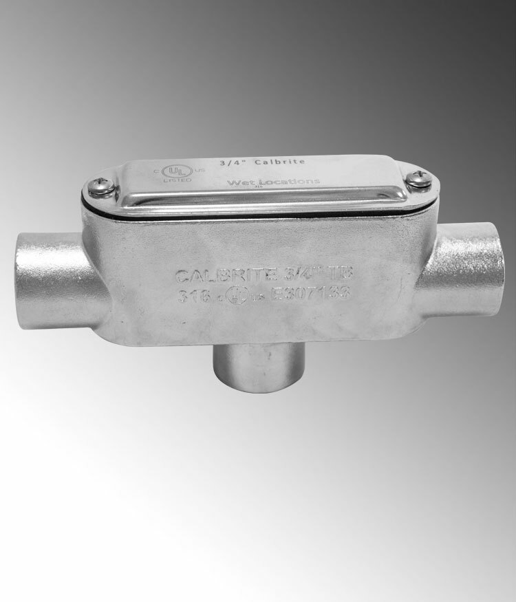 Rigid Stainless Steel 316 TB Conduit Body 1/2" Trade SizeUL Listed UL514A E307133