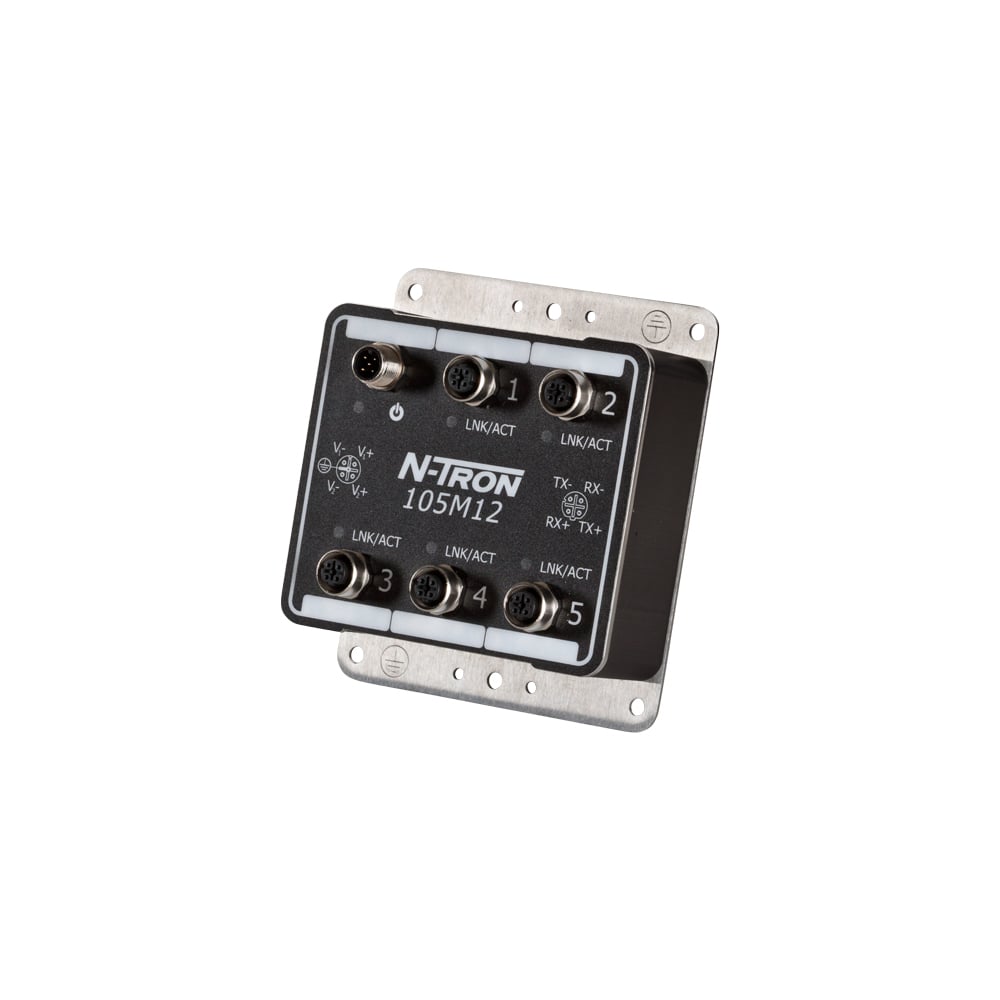 105M12 IP67 Rated Unmanaged Industrial Ethernet Switch