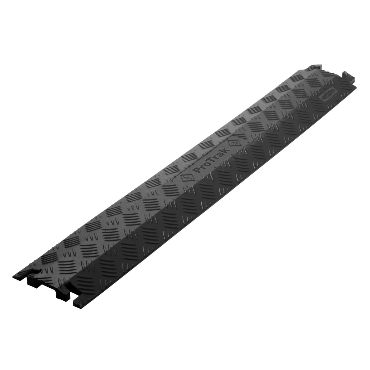 Wire and Cable Protection, ProTRAK, DropOver Version, 1.5" Wide Single Channel, 3' Length, Black