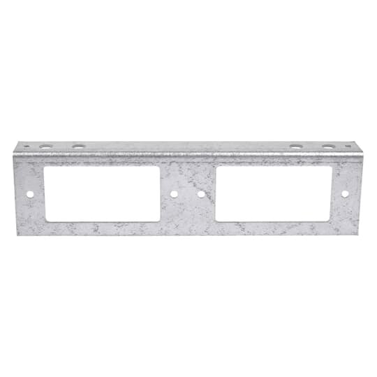 Device Plate for Recessed Service Floor Box, Galvanized Steel, 2 GFI Receptacles, For use with 667 Boxes