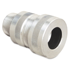 Spin-On Series II Connector, Aluminum, 1/2 inch Hub Size, Cable range over armor 0.501-0.580 inch.