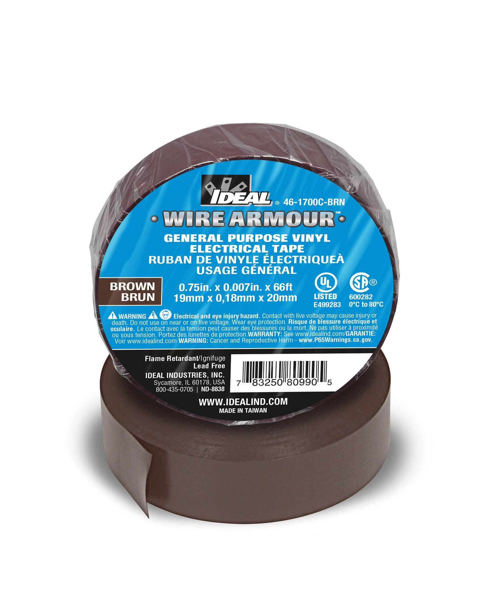 3/4"X66'X 7MIL, GP Tape, Brown