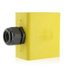 Portable Outlet Box, Sing-Gang, Extra Deep, Pendant Style with Cable Diameter 0.590-Inch, 1.000-Inch, Yellow