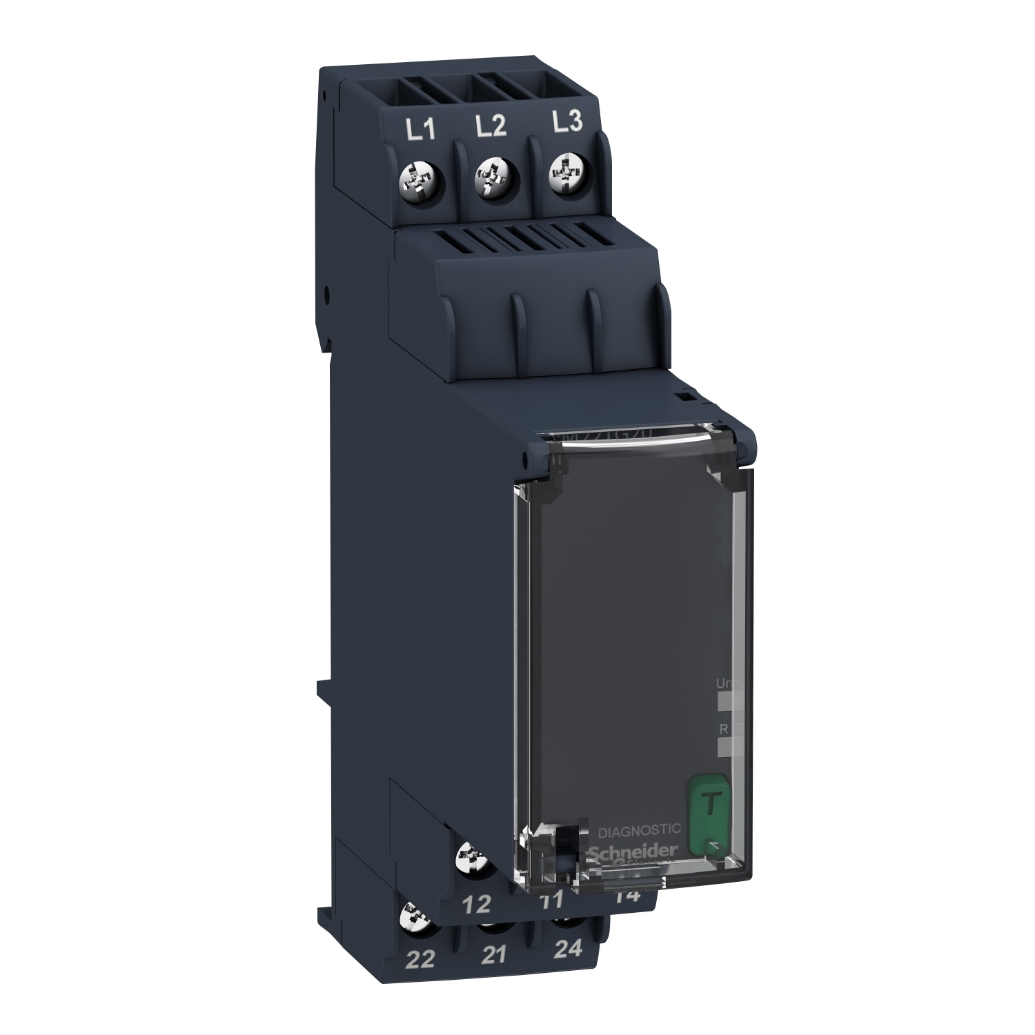 Harmony, Modular 3-phase supply control relay, 8A, 2 CO, 183?528VAC