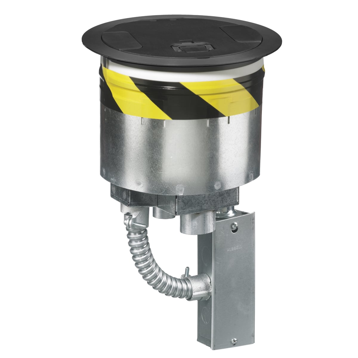 Fire Rated Poke Throughs, Recessed 8" Series, Kit, (1) S1R8PTFIT1, (2) S1R8SPZ, (1) S1R8JNC1, (1) S1R8CVRBLK
