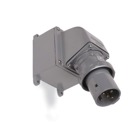 MaxGard Screw Cap Male Inlet with Angle Adapter and Junction Box, 100 Amp, 3 Pole 4 Wire, 30 600V, 60Hz