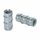 Eaton B-Line series fastener hardware and accessories, Internally threaded anchor for easy adjustment , Carbon steel ,3/8", Setting tool included,Self-tapping screw anchors