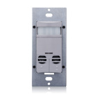 Dual-Relay, No Neutral, Multi-Technology Wall Switch Sensor, 2400 sq. ft. Major Motion Coverage, 400 sq. ft. Minor Motion Coverage, Gray