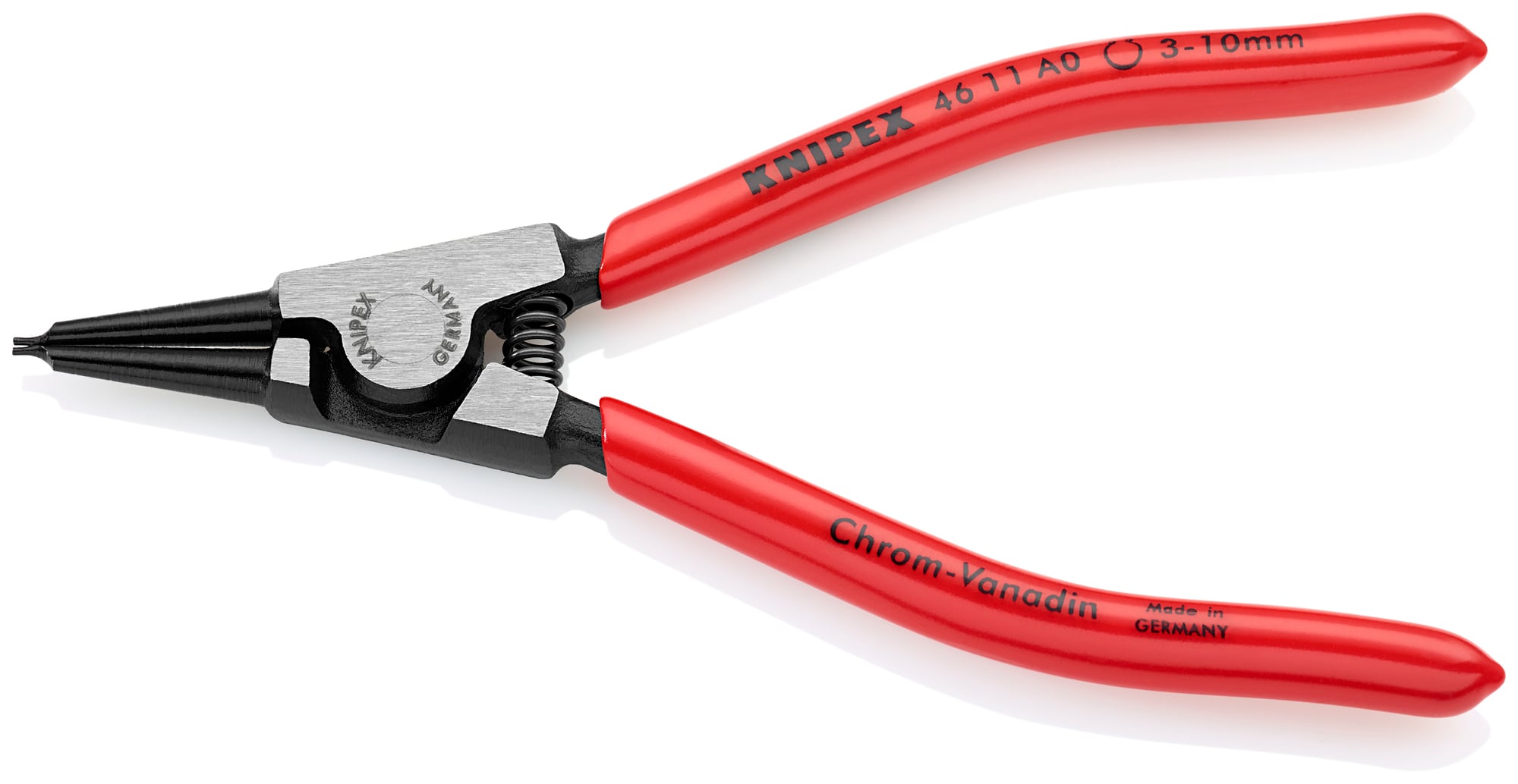 External Snap Ring Pliers-Forged Tips, 5 1/2 in., Plastic coating, 1/32 in. Tips, Bulk
