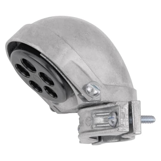 Cap, Clamp-Type Service, Conduit Size 1 Inch, Number of Holes 5, Size 2(7/16 Inch) 3(1/2 Inch), Aluminum, For Rigid/Intermediate or Thinwall, Pack of 10