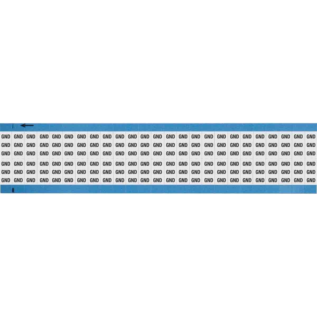 Wire Marker 0.75in H x 0.36in W, GND