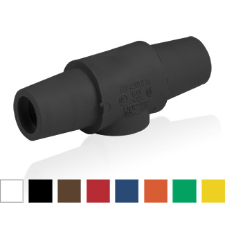 16 Series Cam-Type Taper Nose, Multi-Way Connector, Double Female, 400 Amp Max. - Red