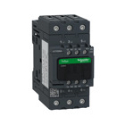 IEC contactor, TeSys Deca, nonreversing, 50A, 40HP at 480VAC, up to 100kA SCCR, 3 phase, 3 NO, 24VDC coil, open style