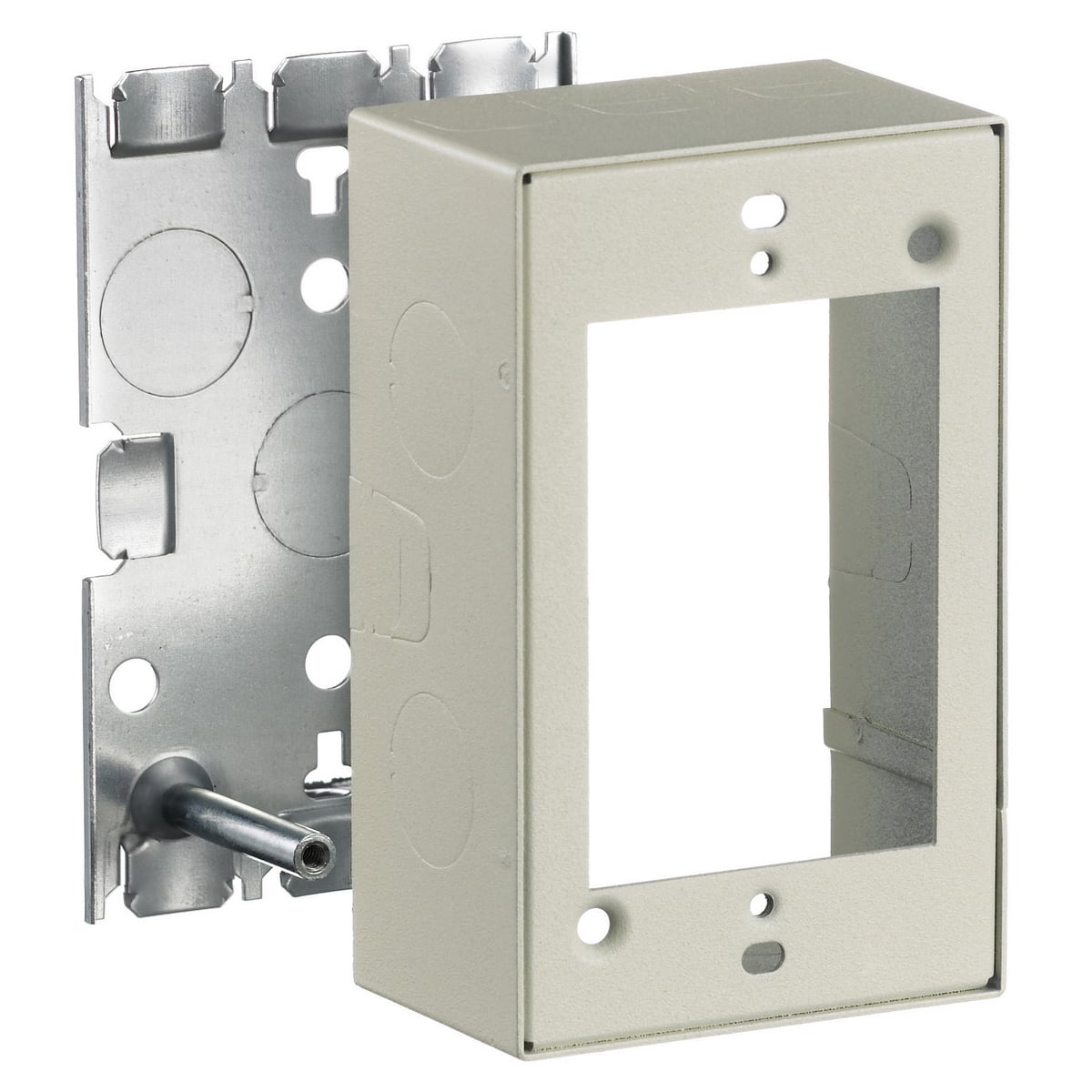 Metal Raceway, Box, Standard Depth, HBL500/700/750 Series, Ivory