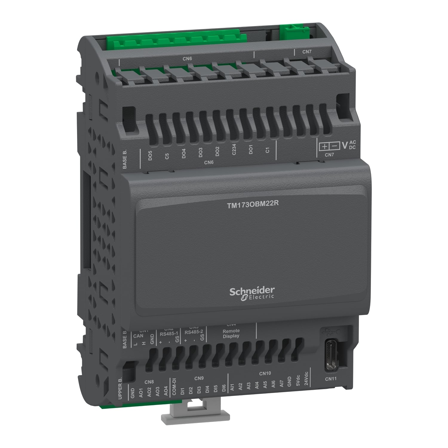 Controller, Modicon M171/M172/M173, optimized blind, 22 IO, 2 RS485