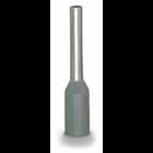 Ferrule; Sleeve for 0.75 mm² / 18 AWG; insulated; electro-tin plated; electrolytic copper; gastight crimped; acc. to DIN 46228, Part 4/09.90; gray