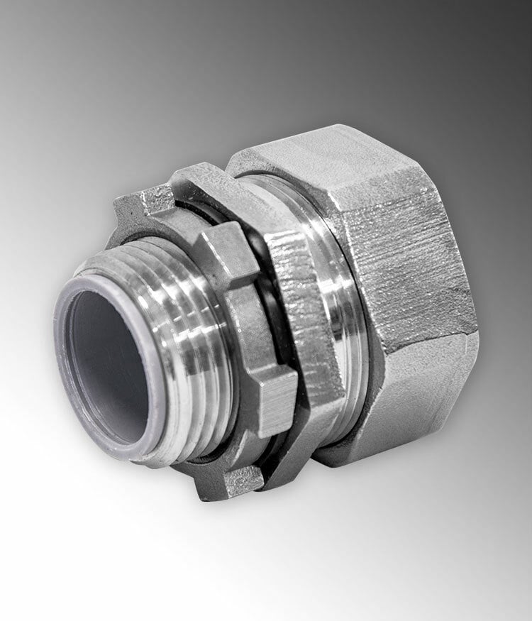 Rigid Stainless Steel 316 Flex Connector Straight 2" Trade Size