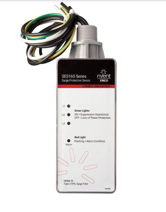 SES160F240V SES160 F Surge Protective Device, 0 to 600 Hz, 200 kA Short Circuit, 1 Phase