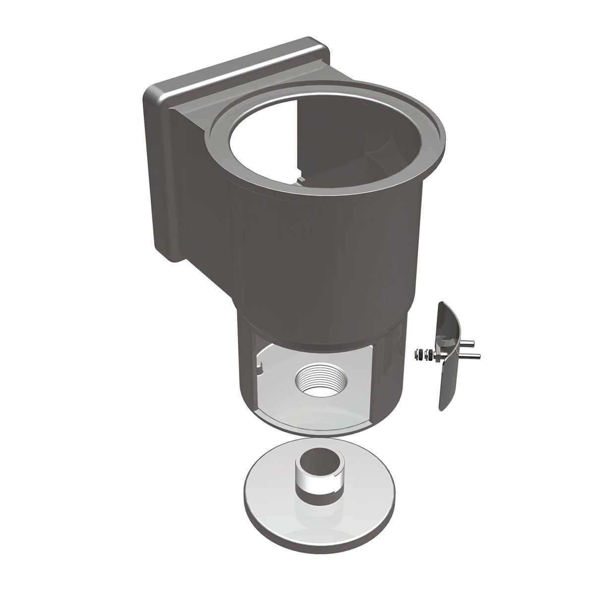 Pool Water Bonding Kit, Above Ground; 3/16" Stud, includes: 1 bonding plate (stainless steel), 1 connector, 1 rubber sealing washer, 2 flat washers, 2 lock washers