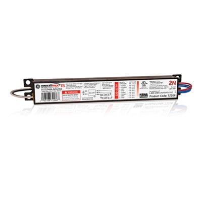 GE UltraMax, 60 Hz, Normal Ballast Factor, Instant Start, 9.5 IN Length, 1.3 IN Width, 1 IN Height, 2 or 1 F32T8