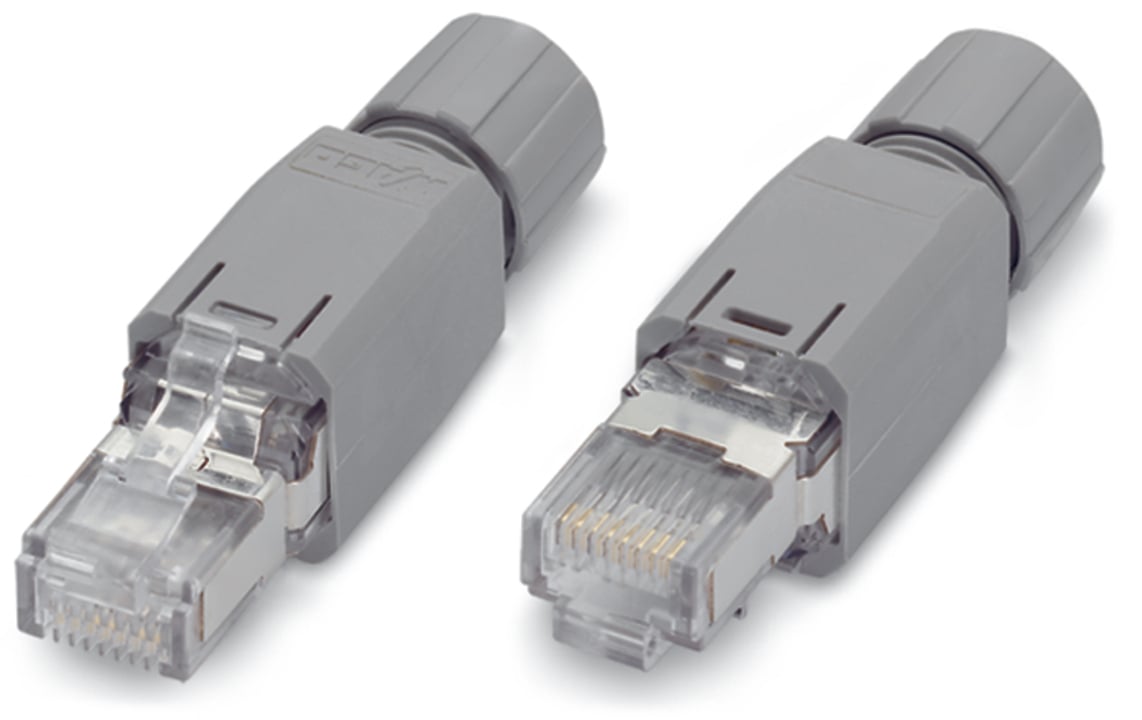 PROFINET RJ-45 connector, IP20; ETHERNET 10/100 Mbit/s; for field assembly