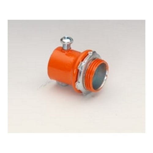 Orange Set Screw EMT Connector, Steel