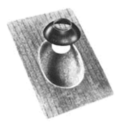 Flashing, Roof, Galvanized, Size 2-1/2 Inch