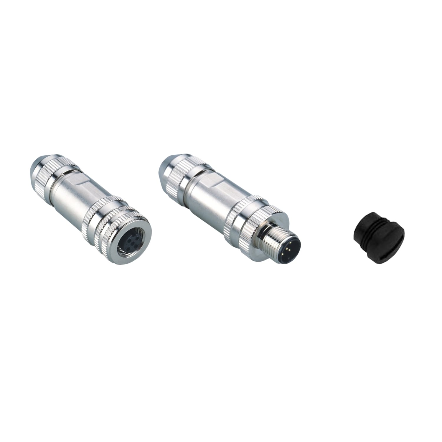 connector kits for CANopen/RS485 - 1 male, 1 female connector M12 + cap M12