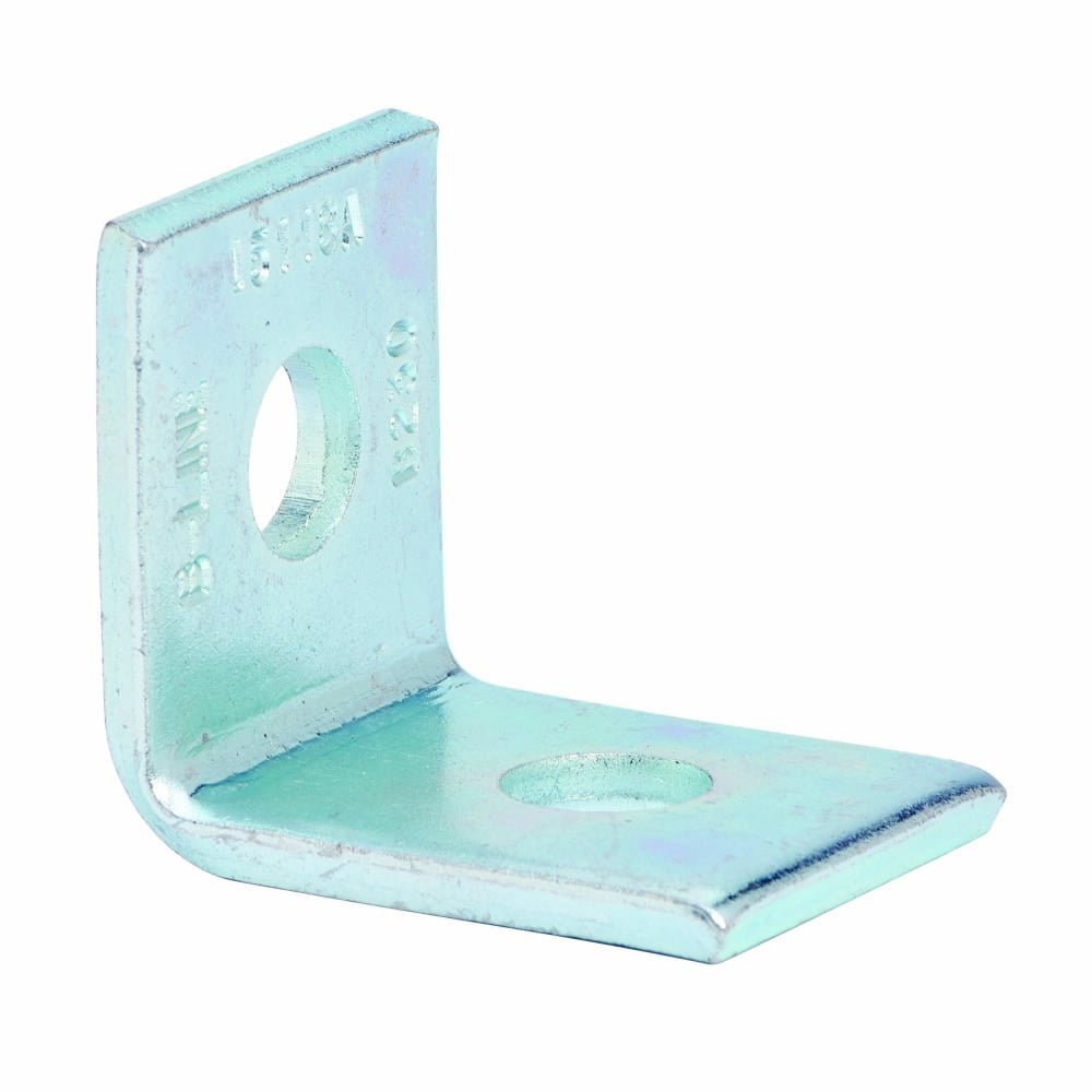 Eaton B-Line series corner angle, 2.06" H x 1.87" L x 1.62" W, Steel, Electro-plated