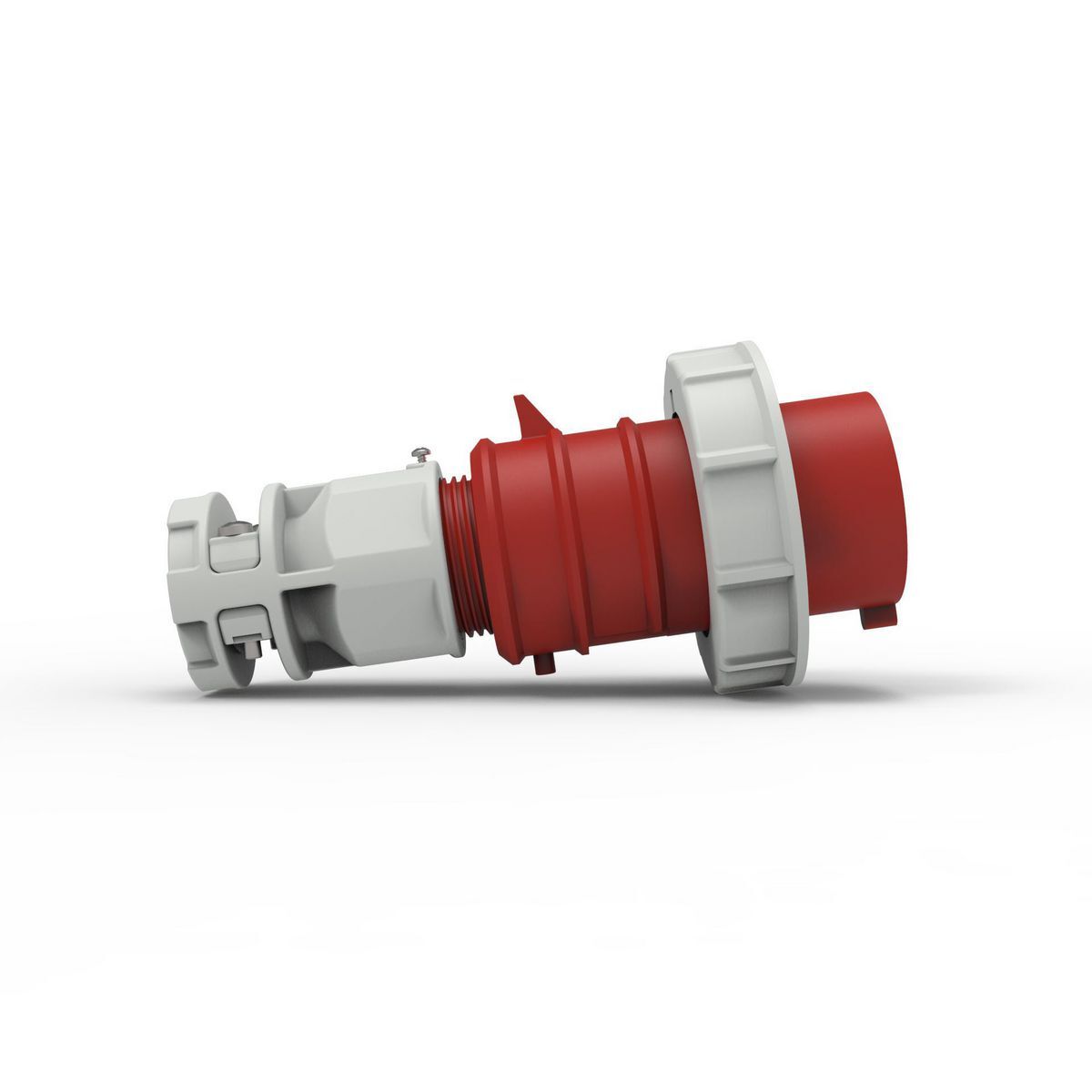 Heavy Duty Products, IEC Pin and Sleeve Devices, Hubbell-PRO, Male, Plug, 32 A  200-415 VAC, 4-POLE 5-WIRE, Red, Watertight