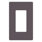 Claro Wallplate, Satin Finish, Single-gang in plum