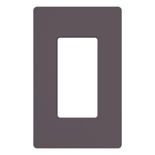 Claro Wallplate, Satin Finish, Single-gang in plum