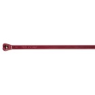 Fluoropolymer Cable Tie, Maroon Fluoropolymer ECTFE,  for up to 150 Degrees Celsius (302 F) for Applications Where Smoke Generation is a Concern, Length of 192mm (7.5 Inches), Width of 4.3mm (0.17 Inches), Thickness of 1.8mm (0.07 Inches), Tensile Strength Rating of 222 Newtons (50 Pounds)