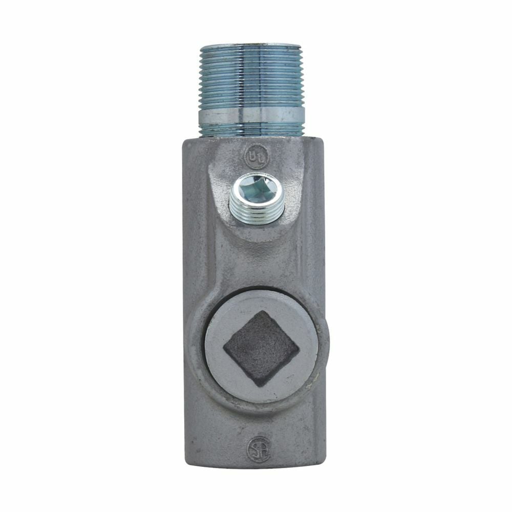 Eaton Crouse-Hinds series EYS conduit sealing fitting, Male and female, Feraloy iron alloy and/or ductile iron, Vertical or horizontal, 1-1/4"